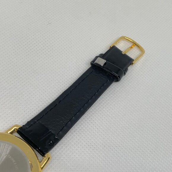 Vintage infinity Santa dial wrist watch gold tone 35mm round quartz running - Picture 7 of 8